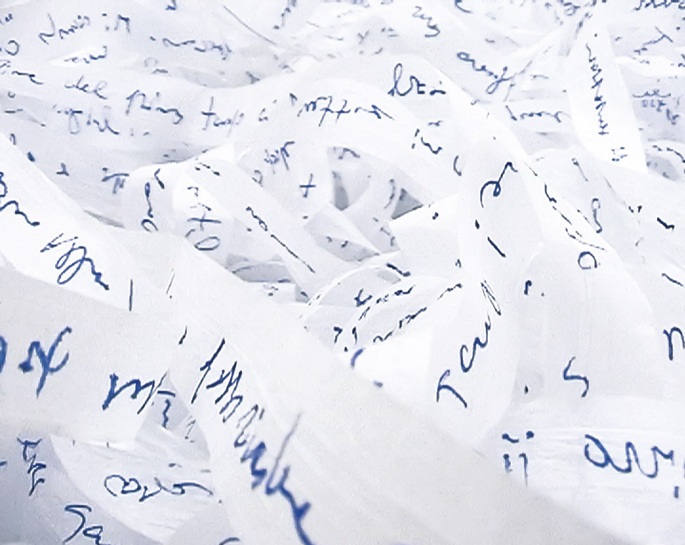 Bianco-Valente, Unità minima di senso, 2002-2003, penna su carta