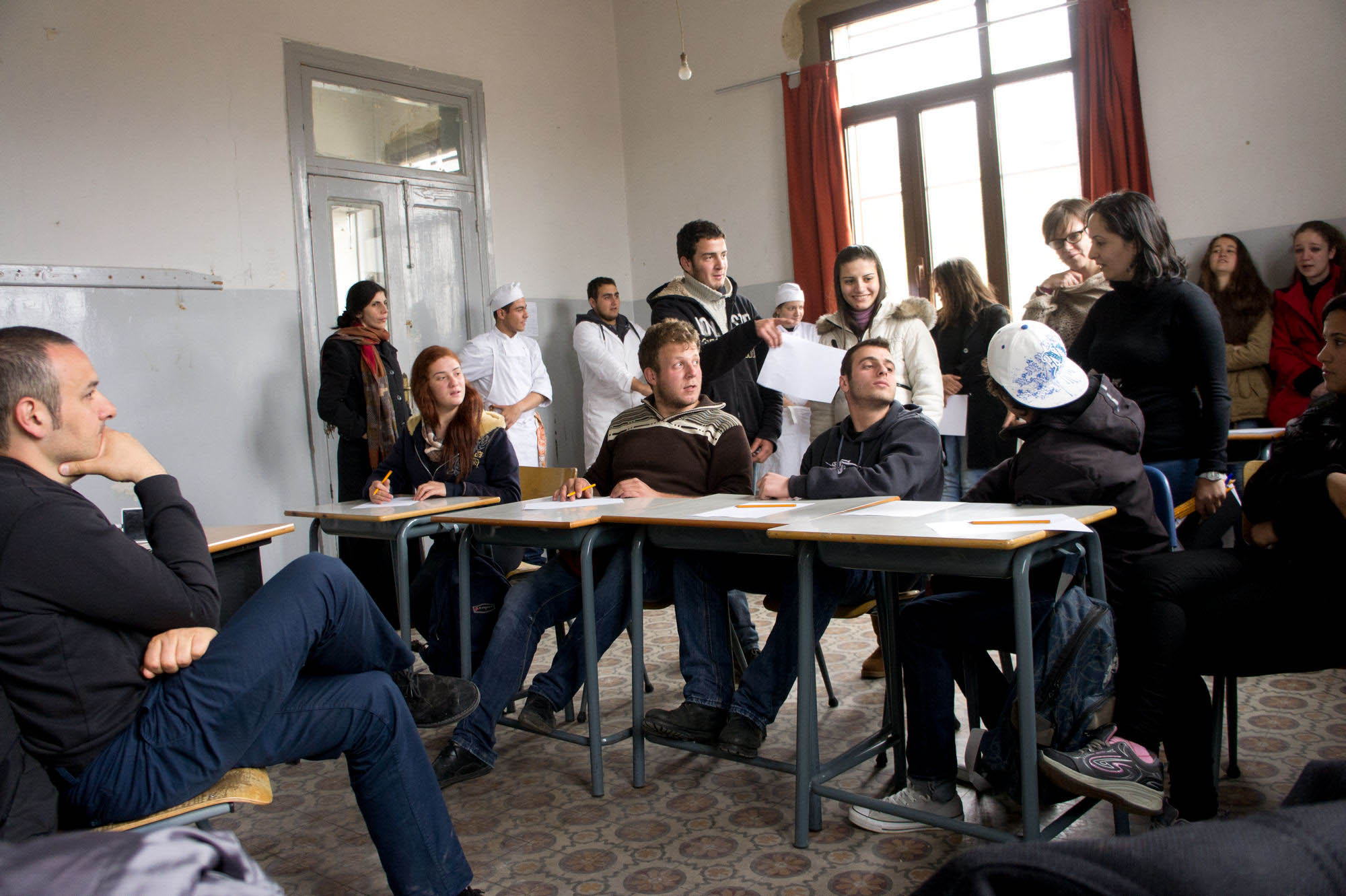 Come il vento (Like the Wind), 2013, Becharre, Libano, documentazione dell'intervento sui muri della città