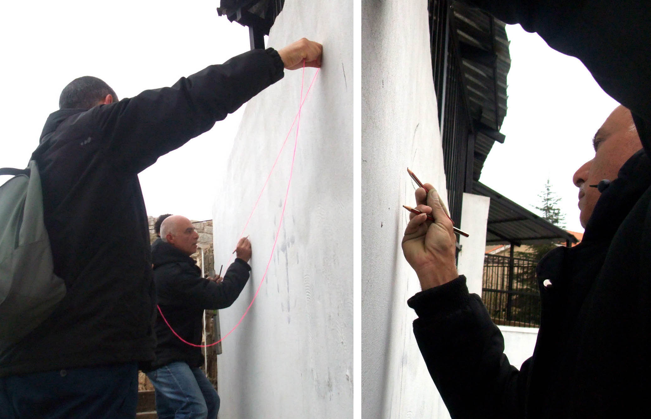 Come il vento (Like the Wind), 2013, Becharre, Libano, documentazione dell'intervento sui muri della città