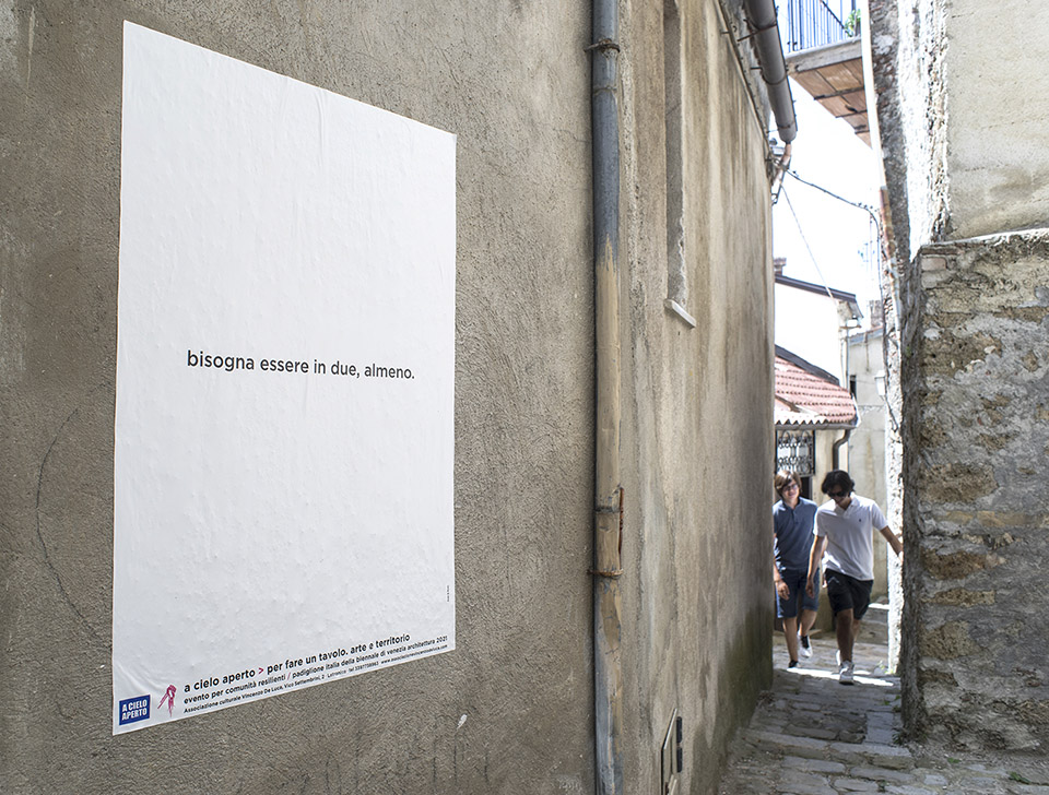 Fabio Landolfo / Aste & Nodi, Per fare un tavolo intervention, Latronico 2021